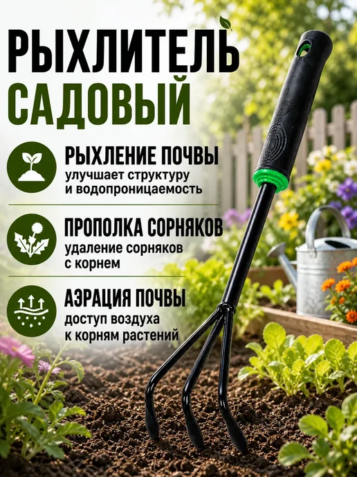 Рыхлитель садовый, черный