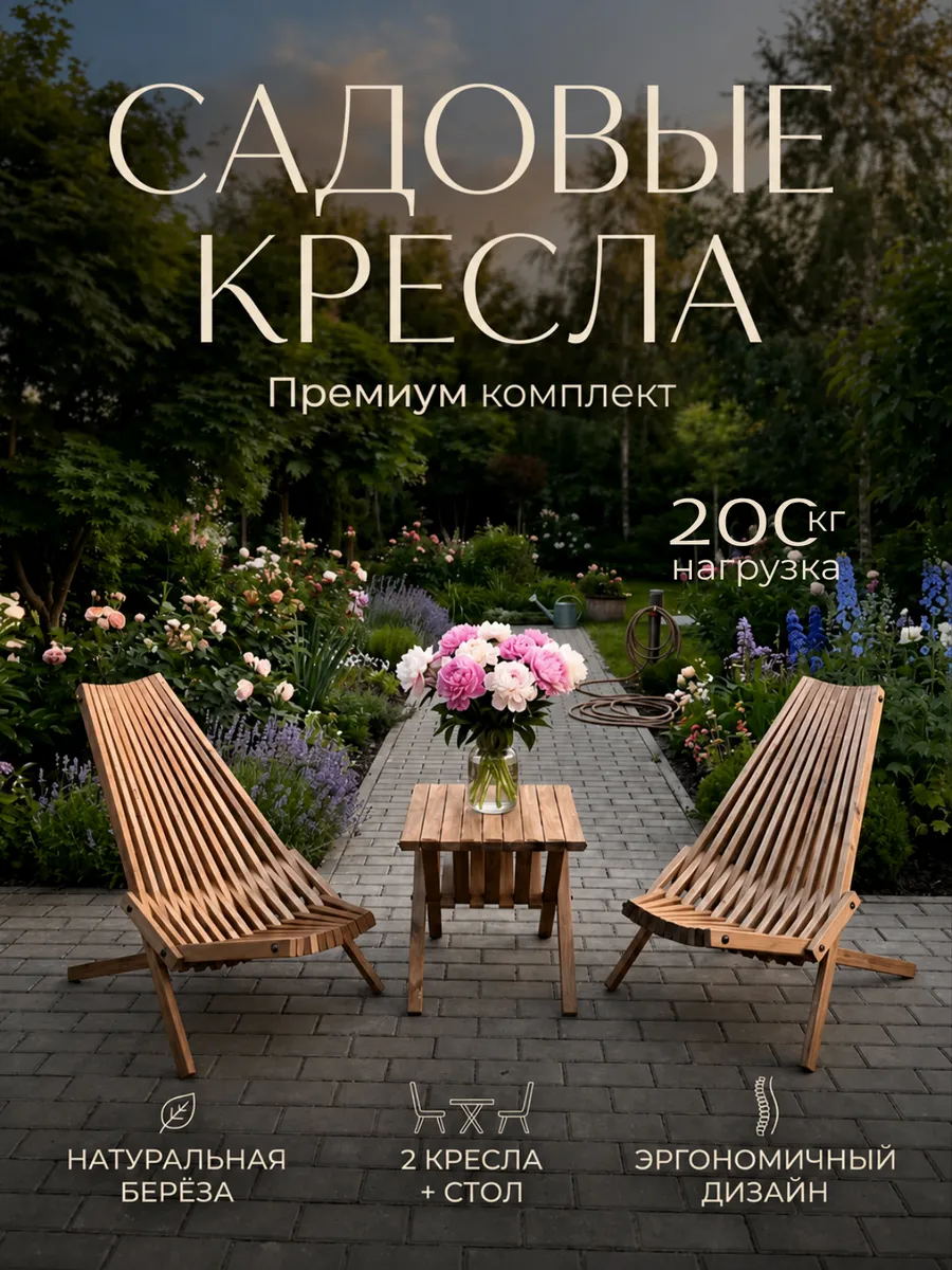 Комплект кентукки кресло 2 шт и стол