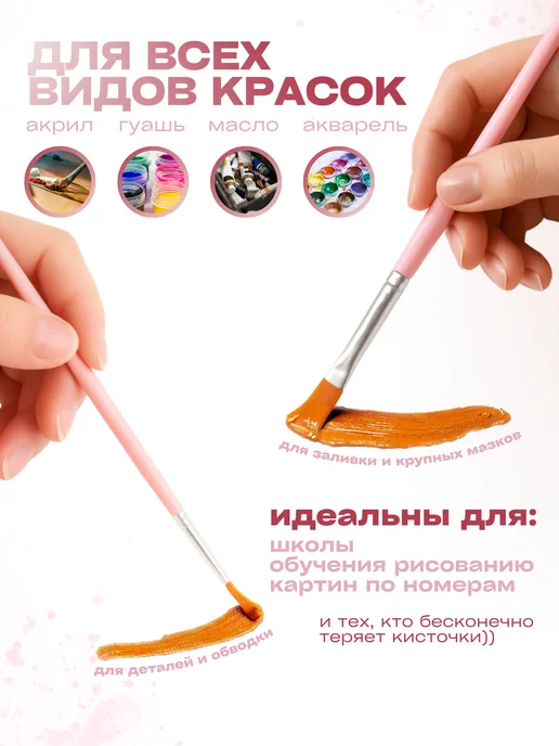Набор кисточек для рисования 20 шт, 20 шт, фото 3