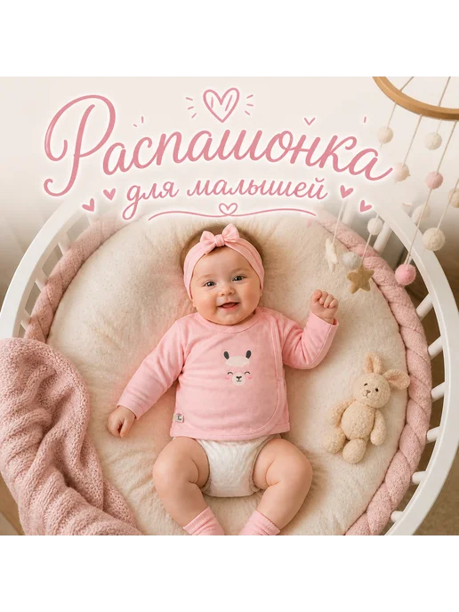 DANA baby Распашонки для малышей - 2 шт (интерлок), розовый, фото 6