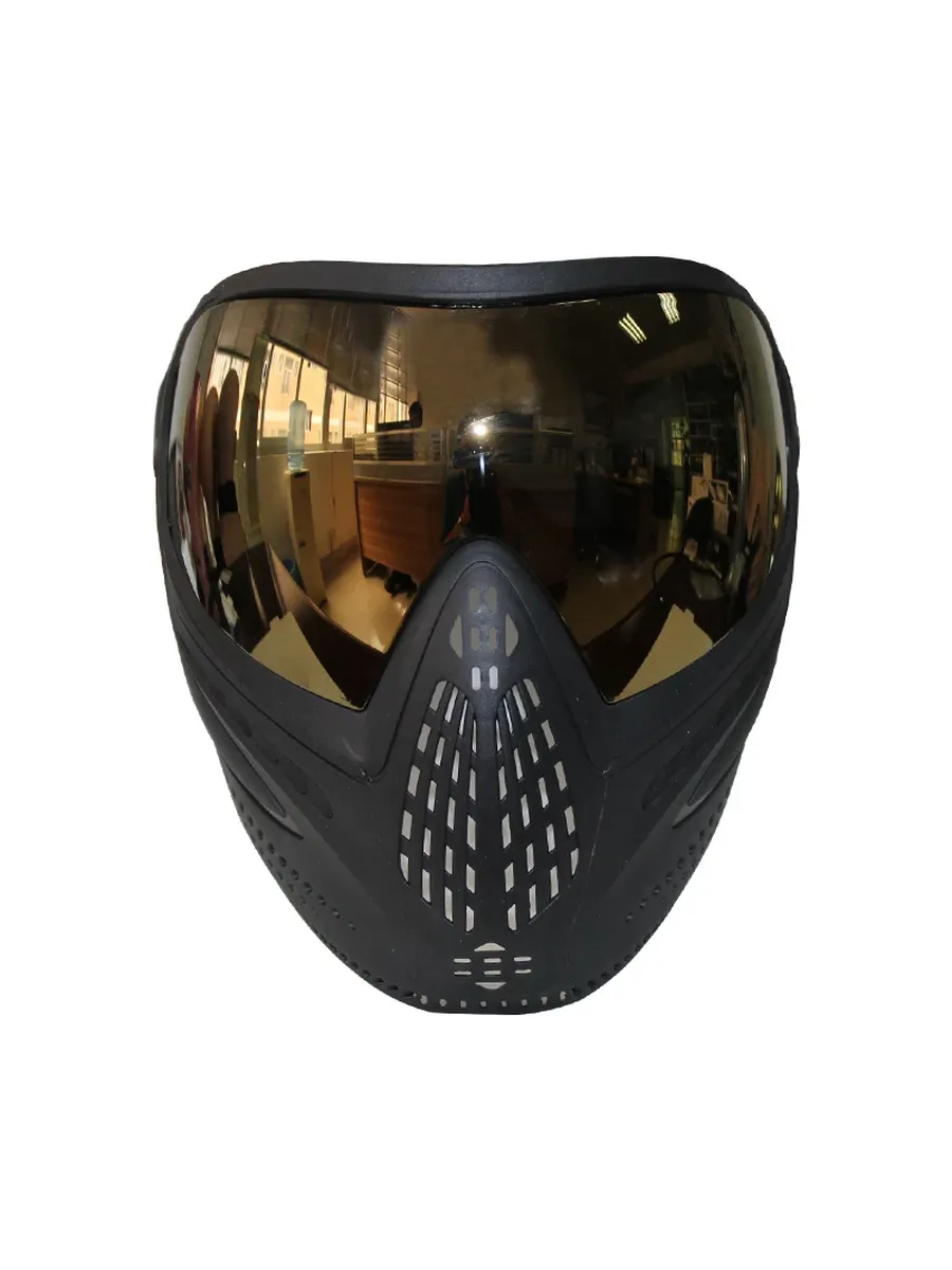 Пейнтбольная маска Spunky DYE I4 Black Golden Mirrow