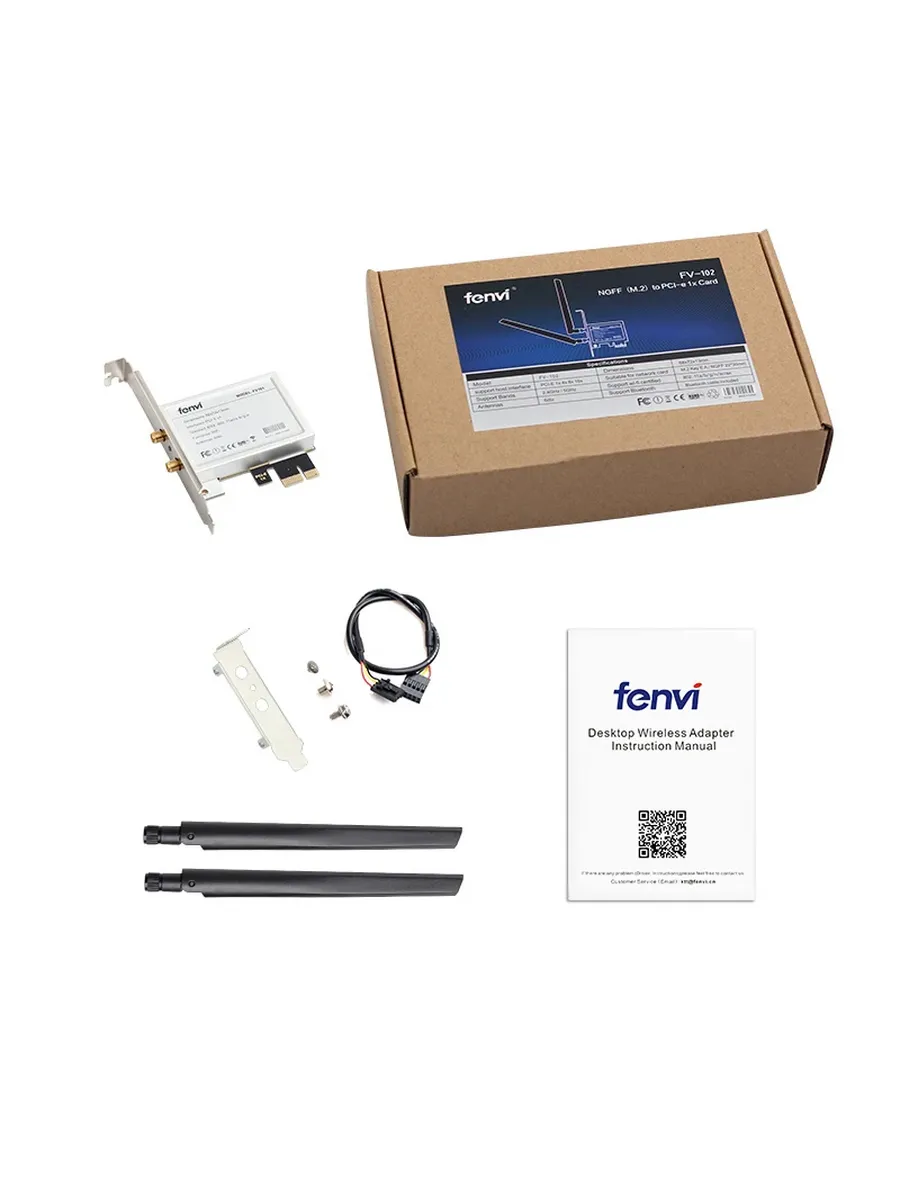 Wi-Fi адаптер Fenvi FV-102 PCIe Intel AX200/AX210