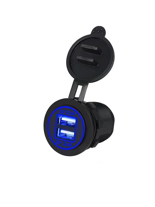 CNMAWAY Двойной USB разъем 5V 2.1A, черного цвета, черный, фото 3