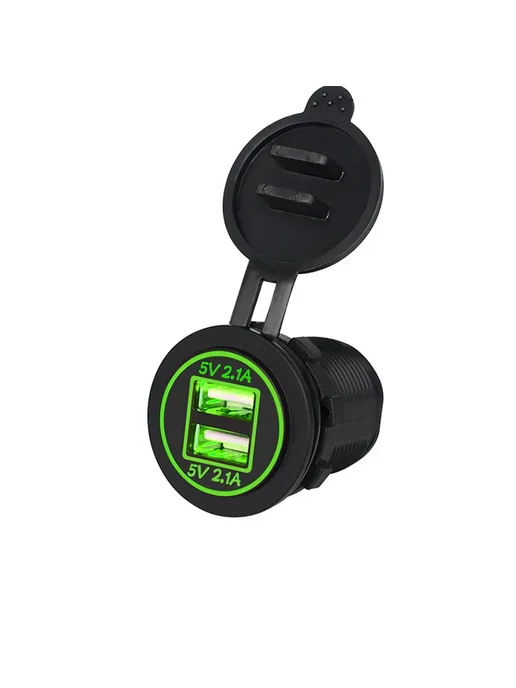 CNMAWAY Двойной USB разъем 5V 2.1A, черного цвета, черный, фото 4