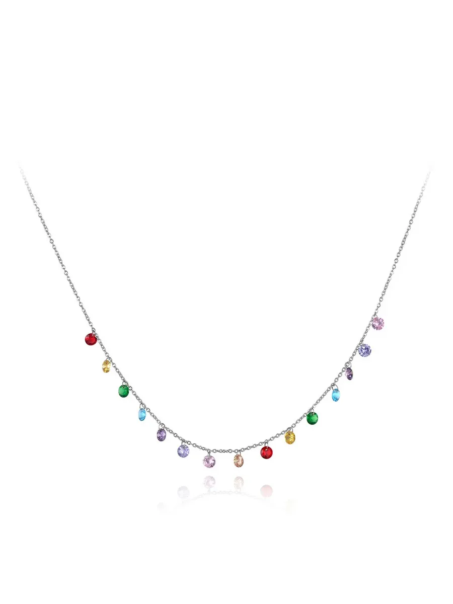 Колье Lokaer с разноцветными камнями, N19125P