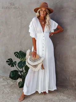 LORYLEI Женское парео вискоза, белый Q1208-white