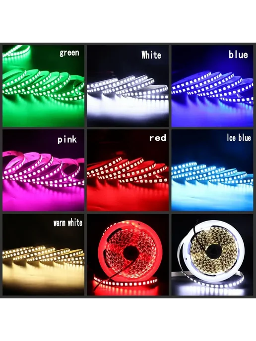 Razend LED лента 5050, 5м, Warm White, IP65, 5054, 5 м, фото 5