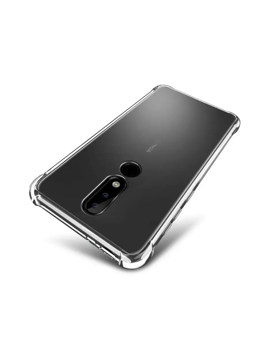 Чехол для Nokia 5.1 Plus, прозрачный, противоударный