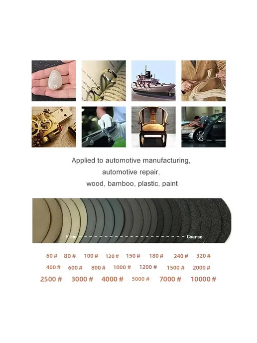 VIBRATITE Набор наждачной бумаги 2 дюйма, абразивные частицы, вариант, фото 2