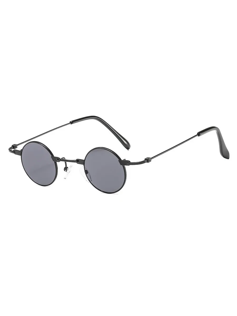 Круглые солнцезащитные очки C1 Black-Grey, серый
