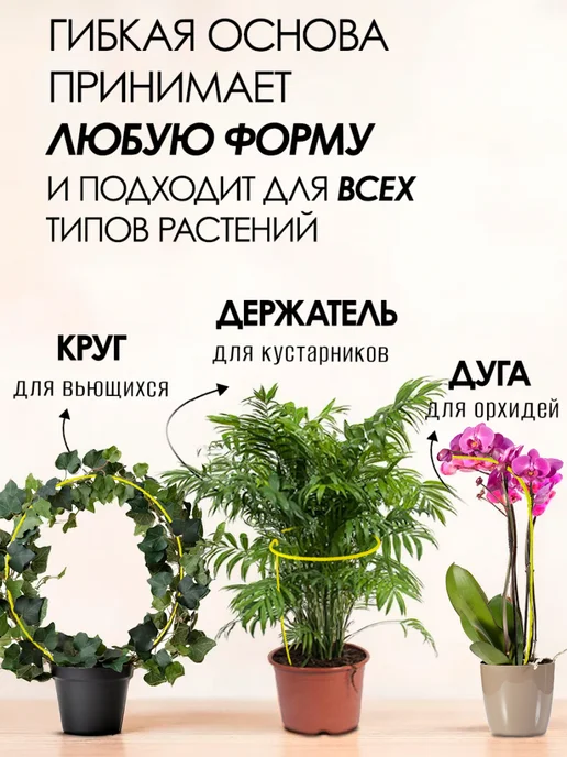 Зелёная гармония Опора для растений, 150см, зеленый, фото 2