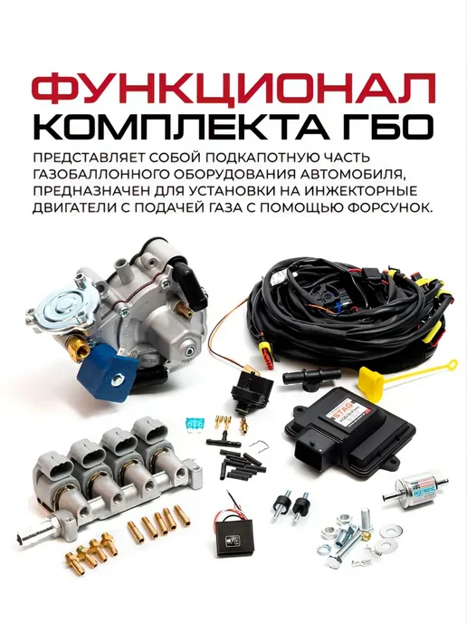 Комплект ГБО (мини-кит) Go Fast 200 4 цилиндра АНАЛОГ, вариант, фото 2