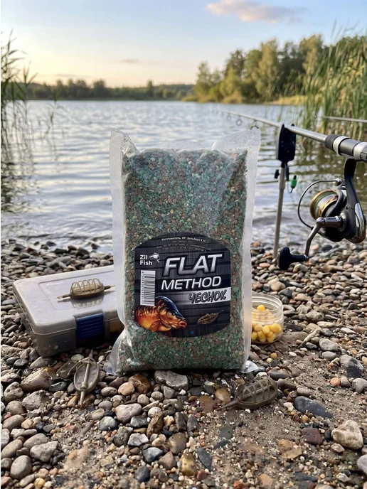 Family Joys Home Прикормка Zil Fish Flat Method, Чеснок, 500г, 500 г, фото 6