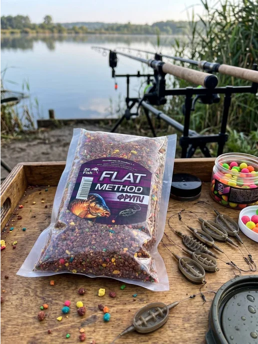 Family Joys Home Прикормка Zil Fish Flat Method, Тутти-фрутти, 500г, 500 г, фото 6