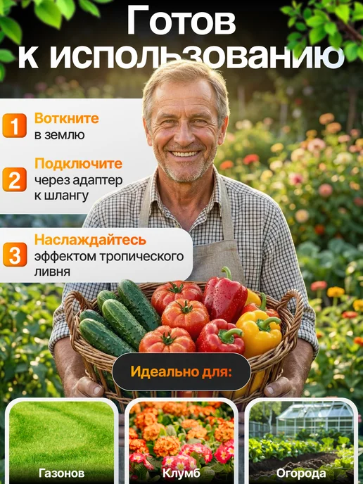 Распылитель 5 ти-лепестковый, черный, фото 5