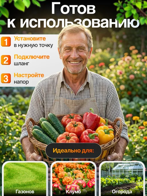Распылитель 5 ти-лепестковый, серый, фото 5