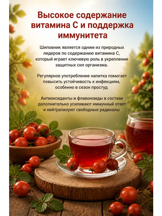 Шиповник Здоровье растворимый напиток в порошке 75 гр, 75 г, фото 2