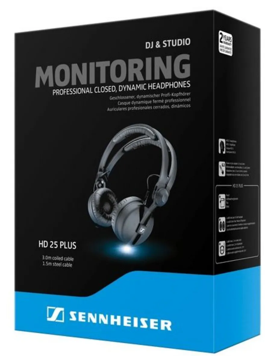 Sennheiser Наушники накладные HD 25 PLUS 1.5м черный проводные