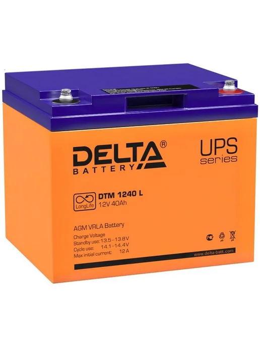 Delta Батарея для ИБП DTM 1233 L 12В 33Ач, 1240 L, 40Ач
