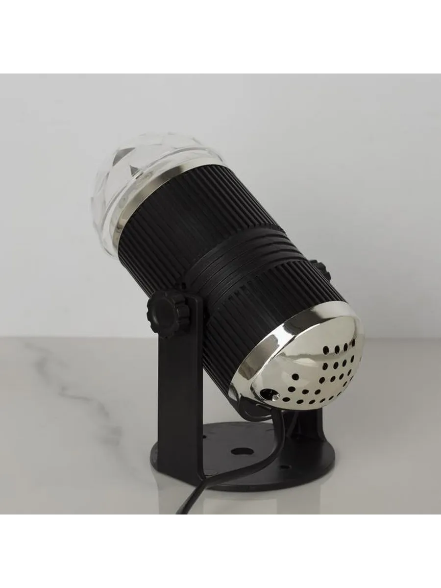 Зеркальный световой шар с RGB подсветкой
