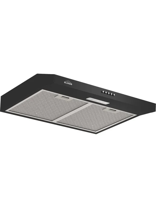 ELIKOR Вытяжка кухонная Eco ONE 60 BK черный кнопочное, черный, фото 2