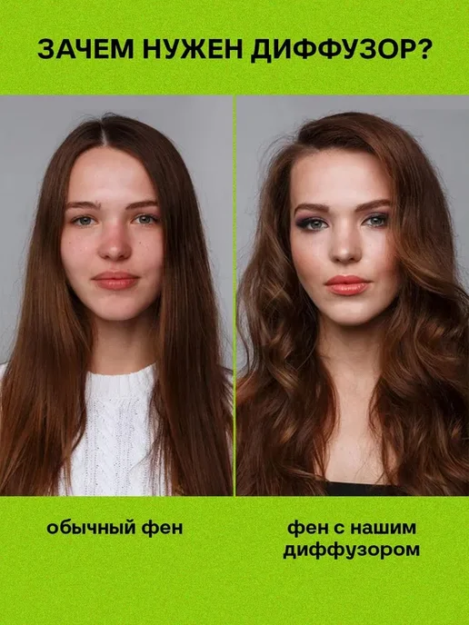 Диффузор для фена насадка универсальная для кудрявых и волос, вариант, фото 5