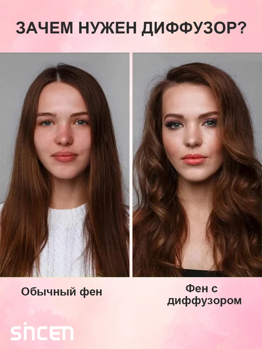 Диффузор для фена насадка универсальная для кудрявых и волос, вариант, фото 2