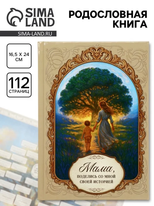 Родословная книга в подарок родителям, вариант