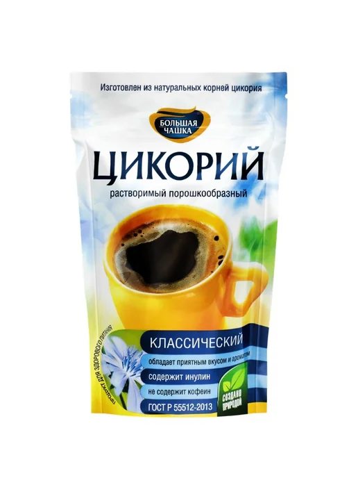 Большая Чашка Цикорий классический растворимый, 2 шт. по 85г, 85 г, 6 шт, фото 2
