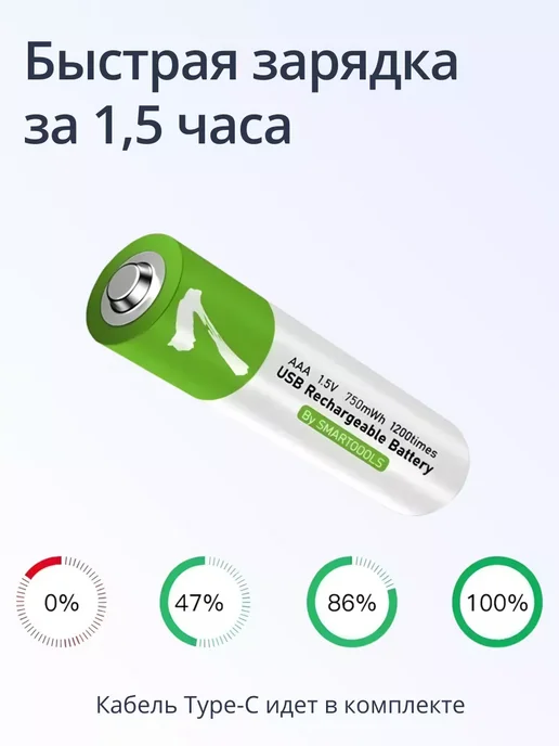 BATMAX Батарейки Тип ААА мизинчиковые, емкость 750 mWh, 2 шт, 2 шт, фото 3