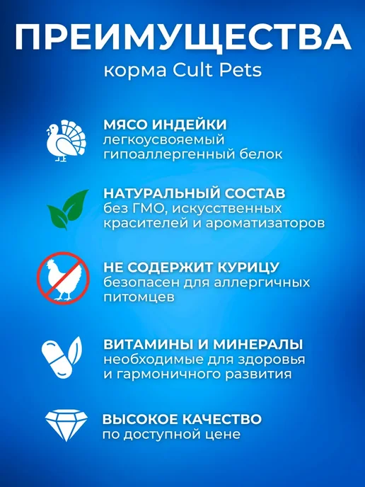 Сухой корм CultPets для собак, индейка, 15 кг, фото 8