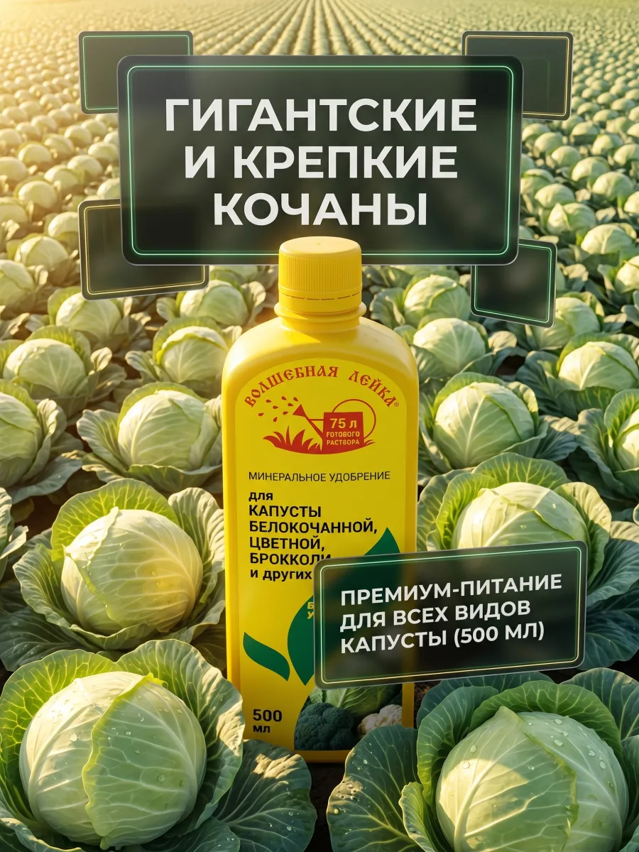 Жидкое удобрение для капусты 500 мл