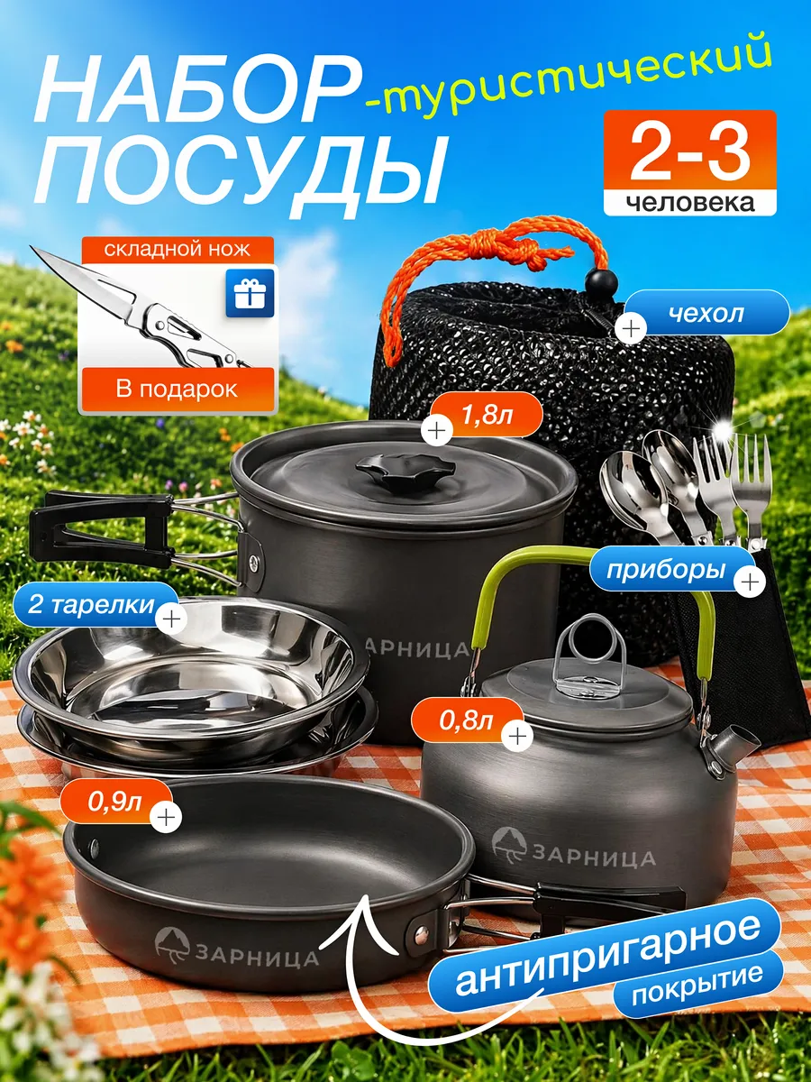 Набор посуды туристический