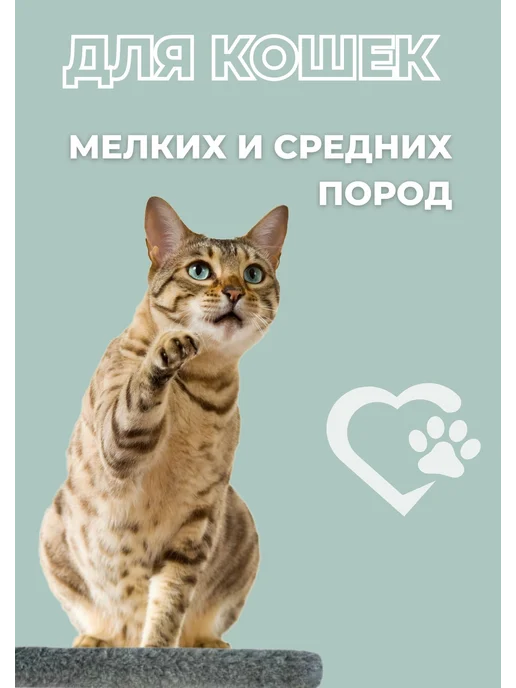 Хвостотека Когтеточка для кошки с домиком, серый, фото 2