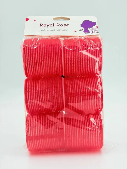Лем08 Бигуди липучки для объема волос набор 6 шт Royal Rose, 6 шт, фото 8