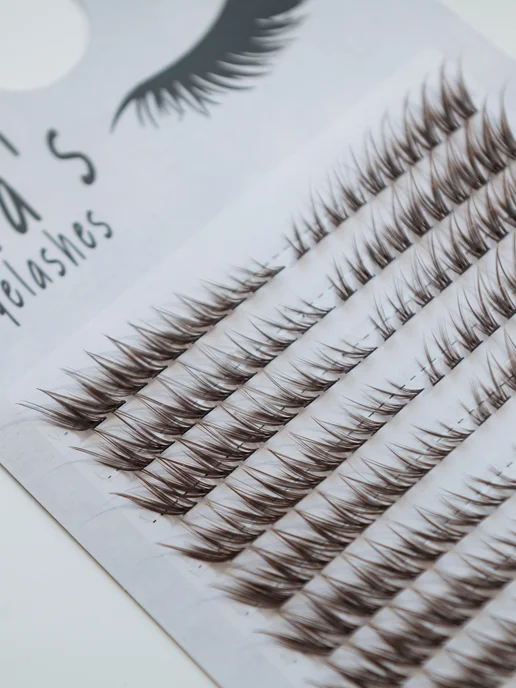 ha&ma brush Накладные ресницы пучки лисий эффект, коричневый, фото 2