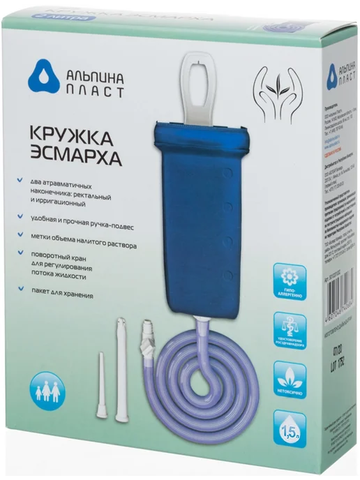 Альпина Пласт Кружка эсмарха КЭ - 1,5 л, 1,5 л