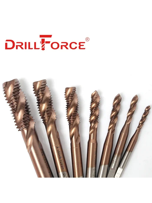Drillforce Метчики M4x0.7, 5шт, 4x0.7, 5 шт, фото 3