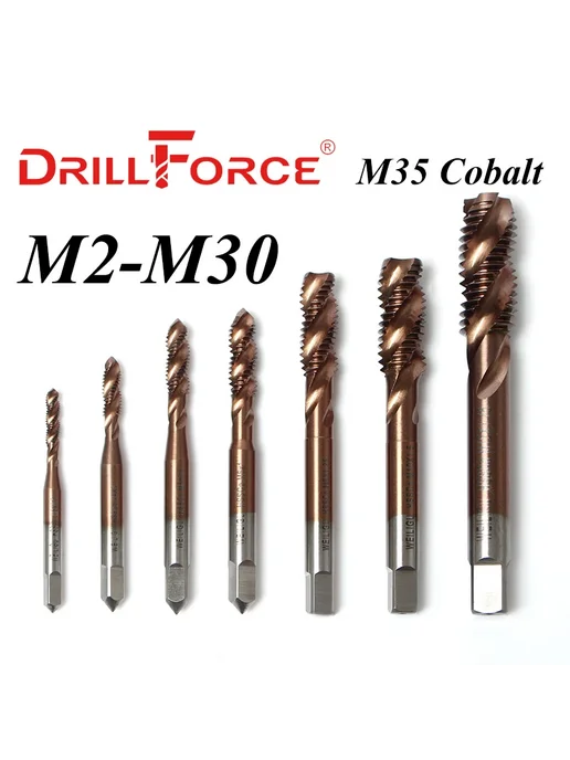 Drillforce Метчик M16x1.5, шаг 1PC, 16x1.5