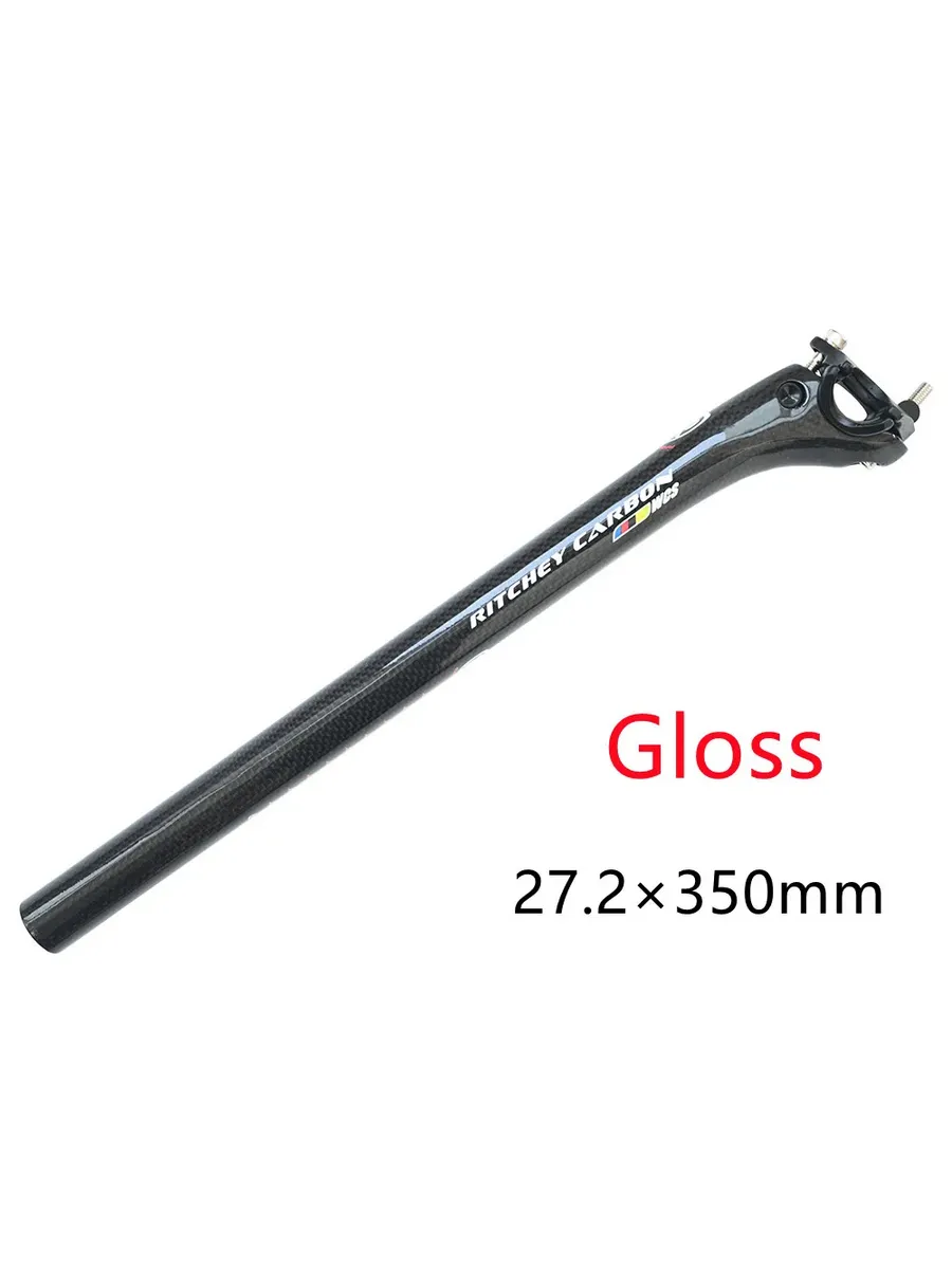 Черный карбоновый подседельный штырь 27.2x350mm Gloss