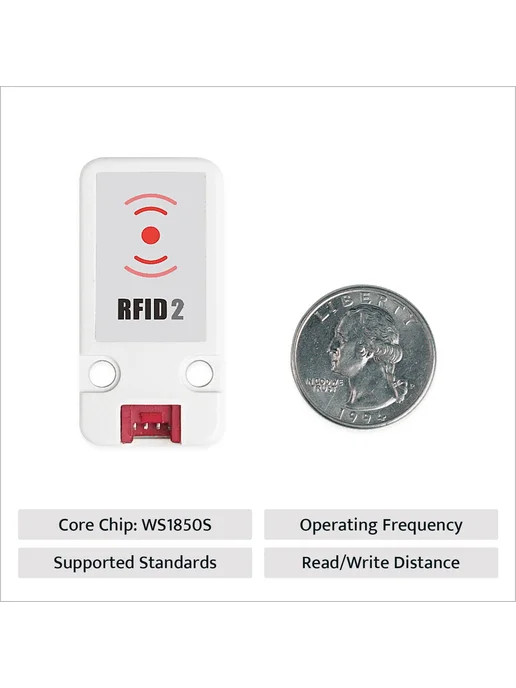 M5Stack Mini RFID 2 Reader Writer Unit (WS1850S), вариант, фото 4
