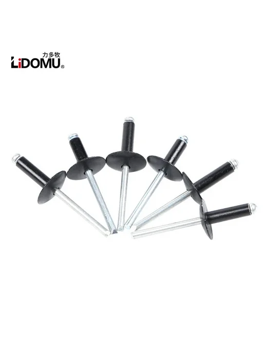 LiDOMU Заклепки алюминиевые черные ASL-B 4.8x20x16mm, 50 шт, 50 шт, фото 3