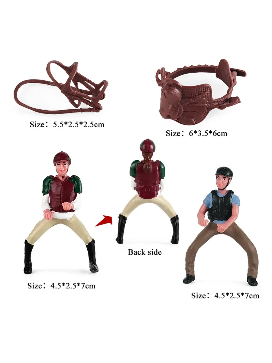 Фигурка Oenux конь с всадником, horse