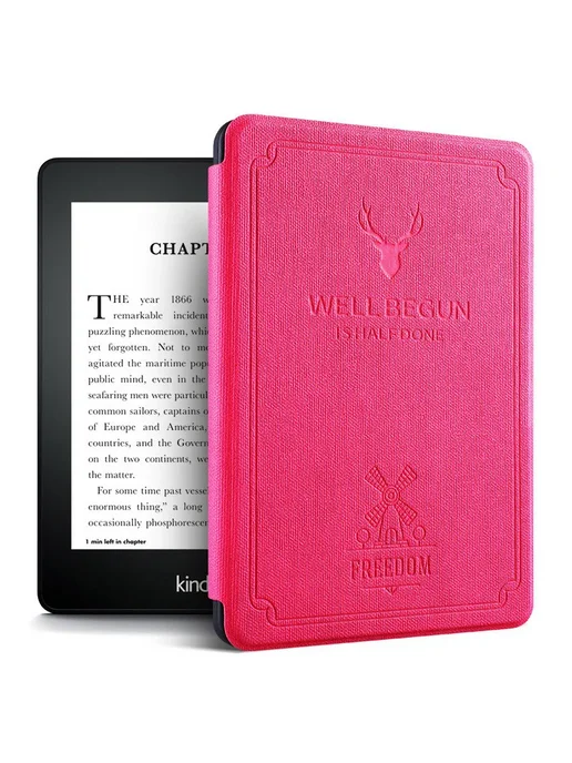 AYANJIN Чехол для Kindle Paperwhite 2021, rose Red, PQ94WIF (KP4), красный