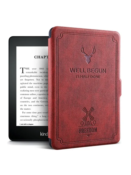AYANJIN Чехол для Kindle Paperwhite 2021, rose Red, J9G29R (658), красный