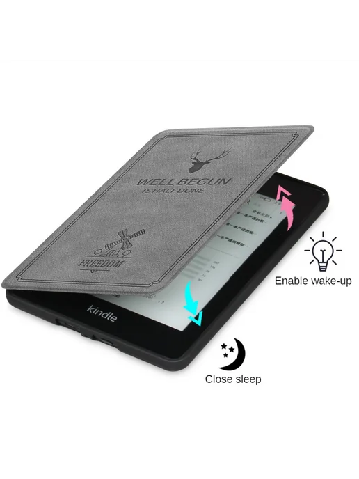 AYANJIN Чехол для Kindle Paperwhite 2021, Red wine, зеленый, фото 3