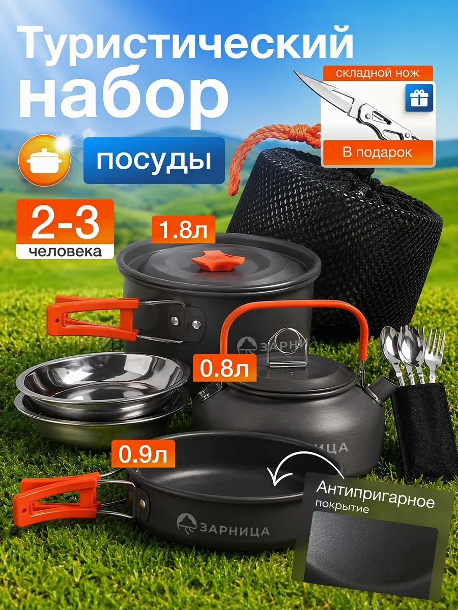 Набор посуды туристический