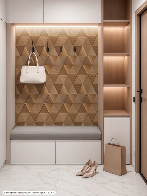 AMODECOR Стеновые панели самоклеящиеся 60х30см плитка ПВХ 30шт, 30 шт, фото 2