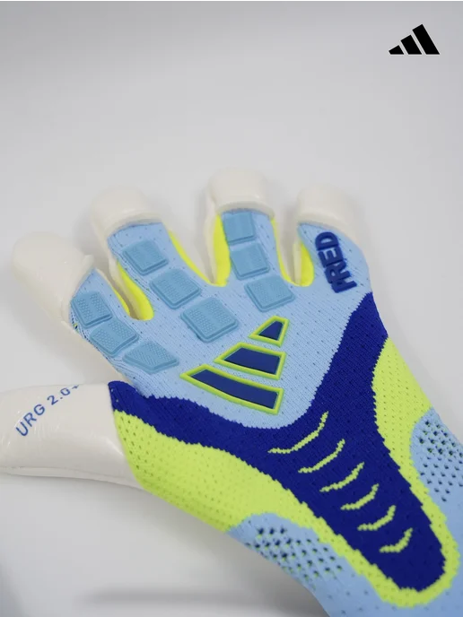 Перчатки вратарские футбольные Adidas Predator PRO 26, синий, фото 7