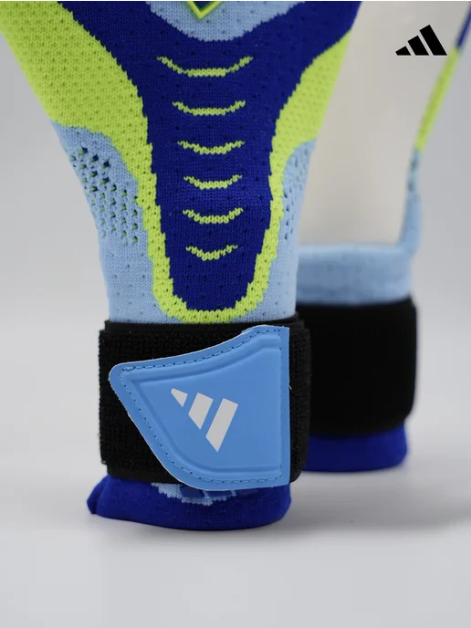 Перчатки вратарские футбольные Adidas Predator PRO 26, синий, фото 8